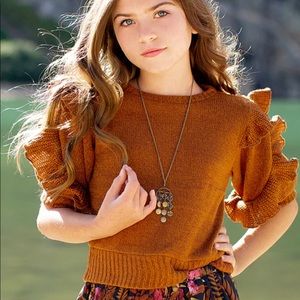 Joyfolie Hannah Sweater in Rust Marl size 10